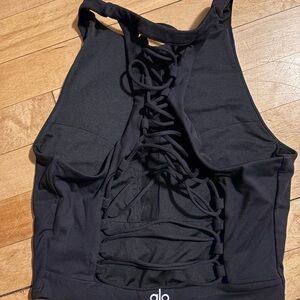ALO Yoga Black Crop Top
